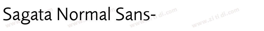 Sagata Normal Sans字体转换